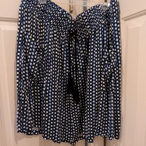 Torrid Blue and White Checkered Women's Skirt